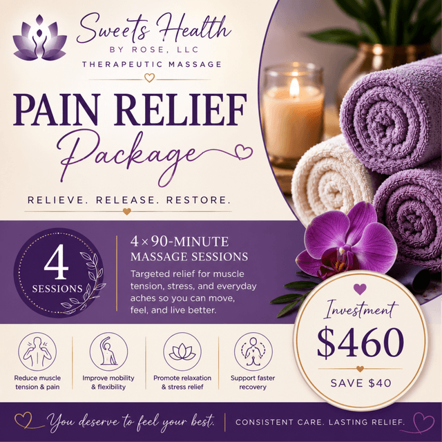 F.O.C.U.S Pain Relief Package at Sweets Health By Rose LLC in Fort Worth, TX
